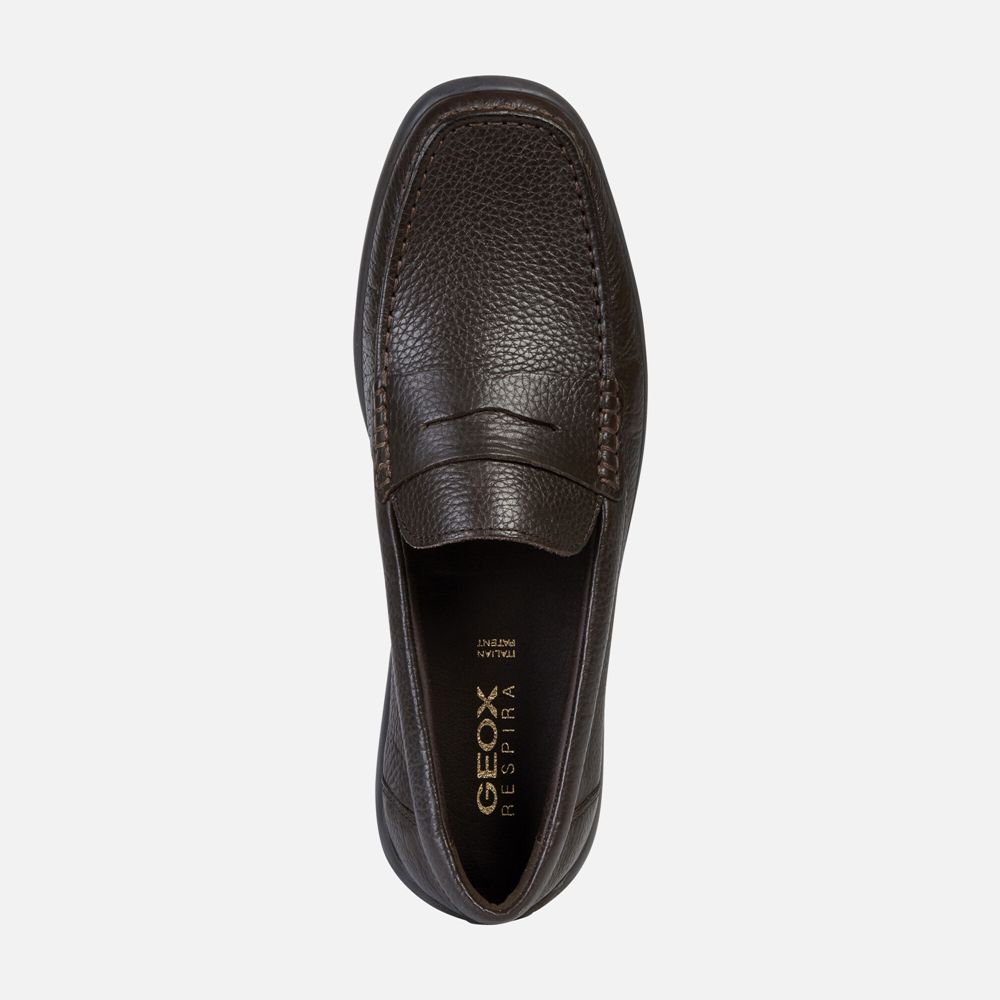 Geox Erkek Loafers Koyu Kahverengi - Devan - LMB-175984